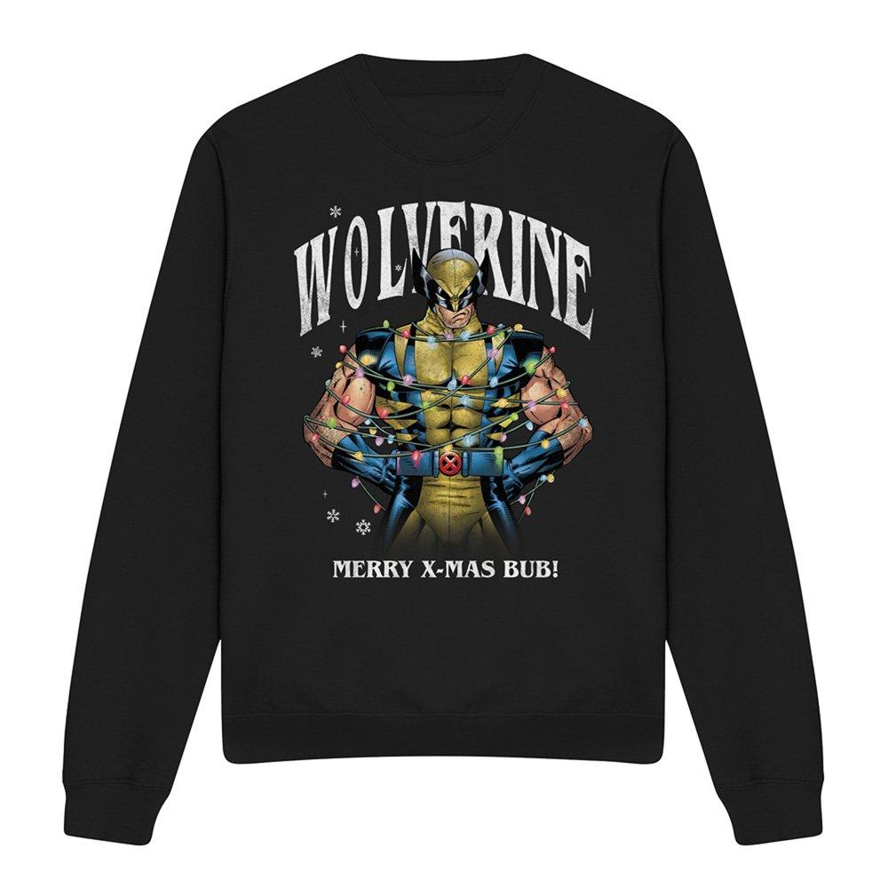 Black - Marvel - Wolverine Merry Xmas Bub! Sweatshirt Black - 4