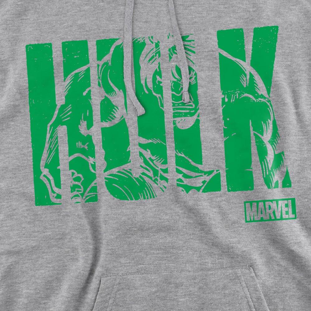 Black - Marvel - Hulk Text Cotton Hoodie - 2