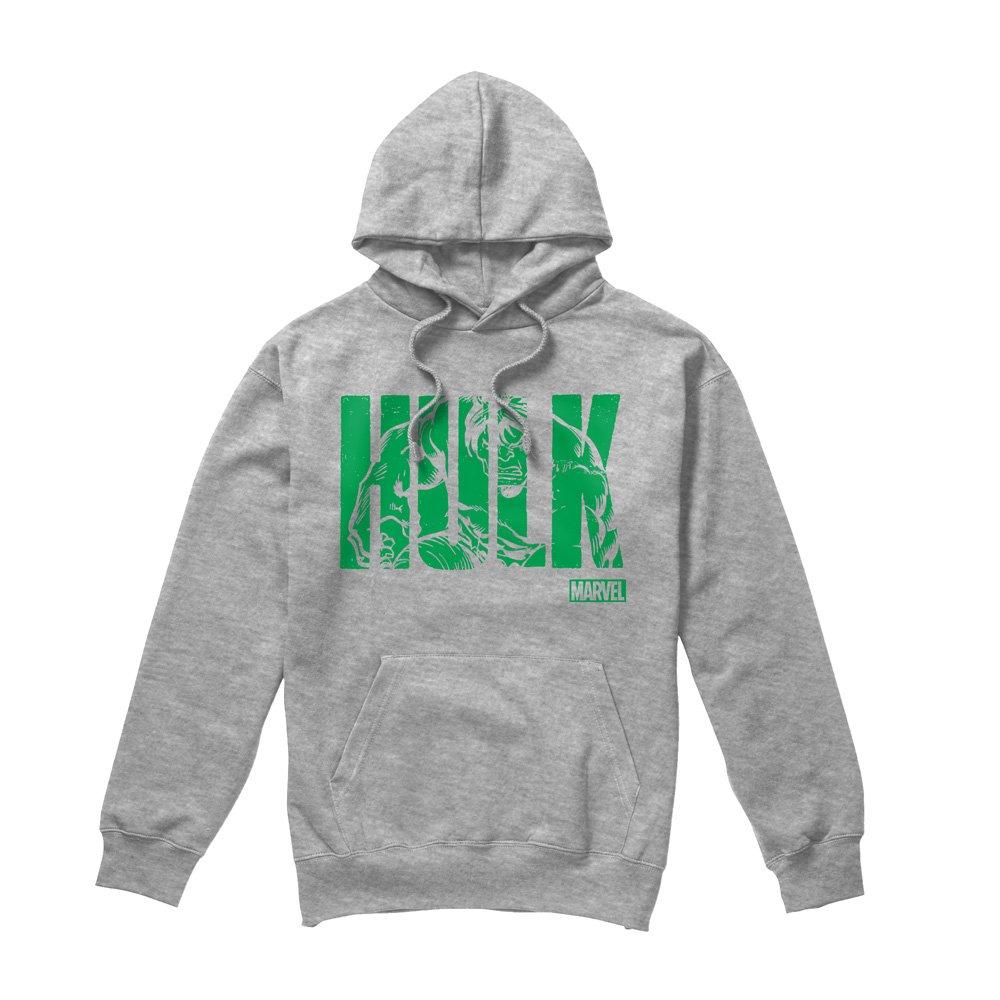 Black - Marvel - Hulk Text Cotton Hoodie - 4