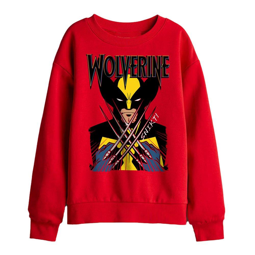 Marvel Xmen Wolverine Action Kids Sweatshirt Red