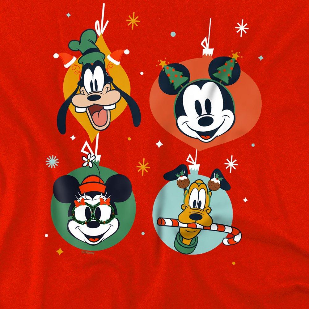 Red - Disney - Mickey And Friends Christmas Baubles Youth Kids Pu - 2