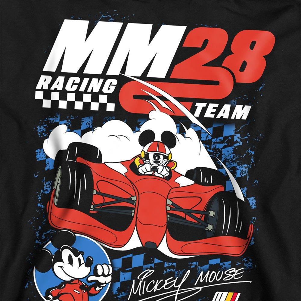 Black - Disney - Mickey Mouse Racing Chequered Sweatshirt Black - 2