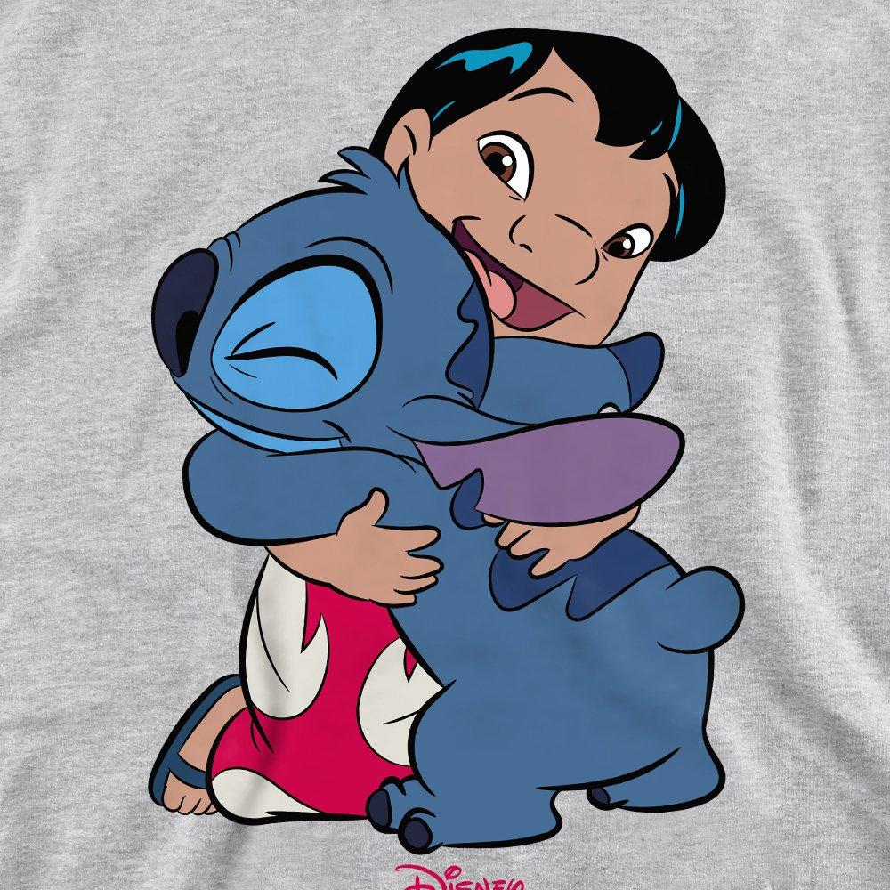 Light Grey - Disney - Lilo & Stitch 90s Hug Sweatshirt Light Grey - 2
