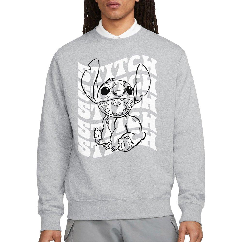 Light Grey - Disney - Lilo & Stitch Sketch Name Repeat Sweatshirt Light - 1