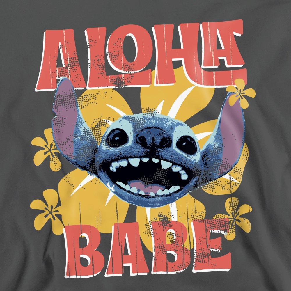 Charcoal - Disney - Stitch Movie Aloha Babe Adults Sweatshirt Charcoa - 2