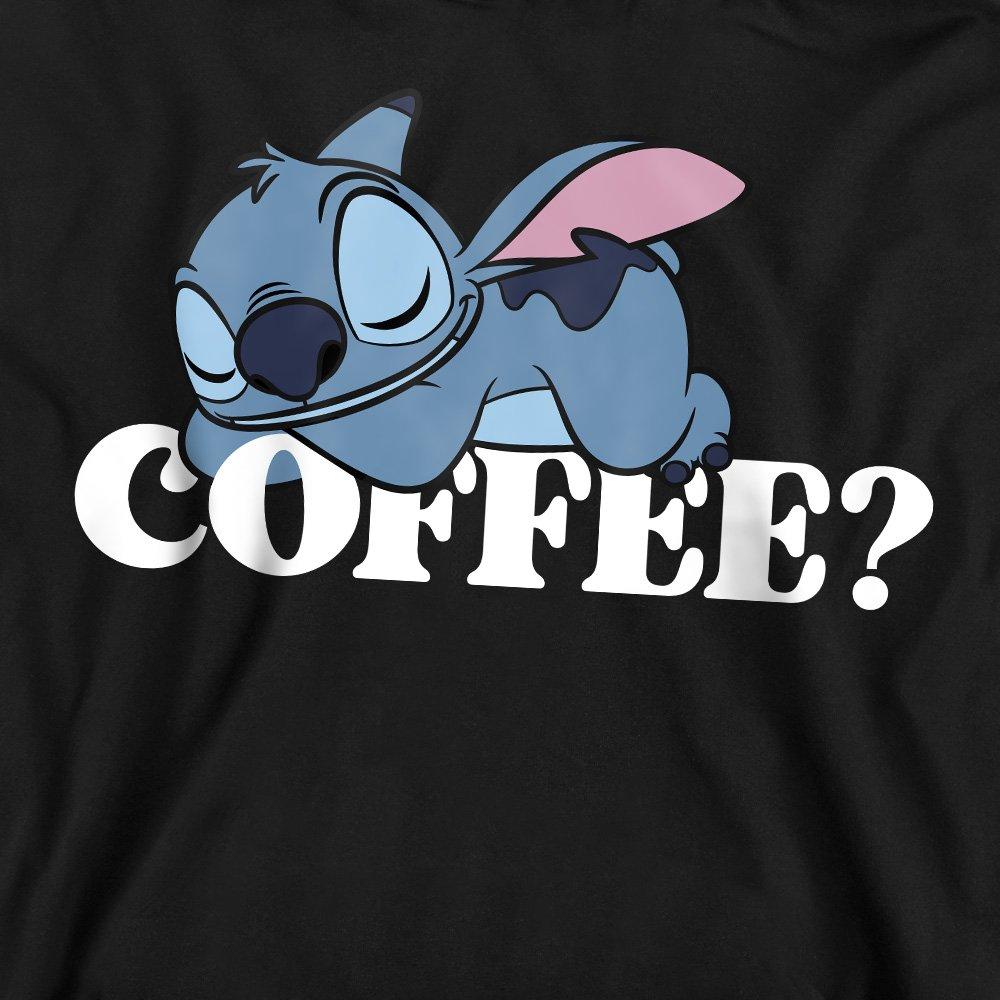 Black - Disney - Lilo And Stitch Coffee? Adults Crew Sweatshirt Bl - 2