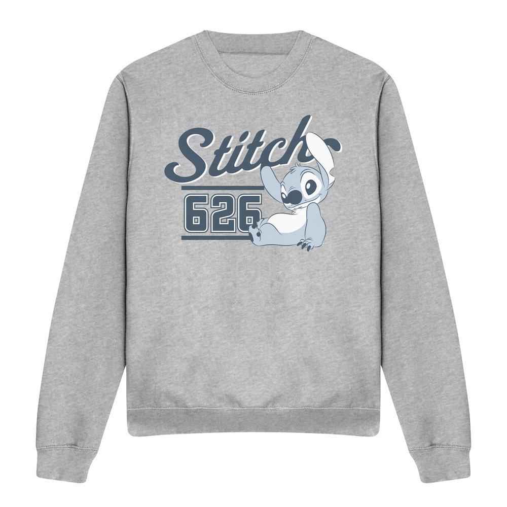 Grey - Disney - Lilo And Stitch 626 Sports Adults Crew Sweatshirt - 4