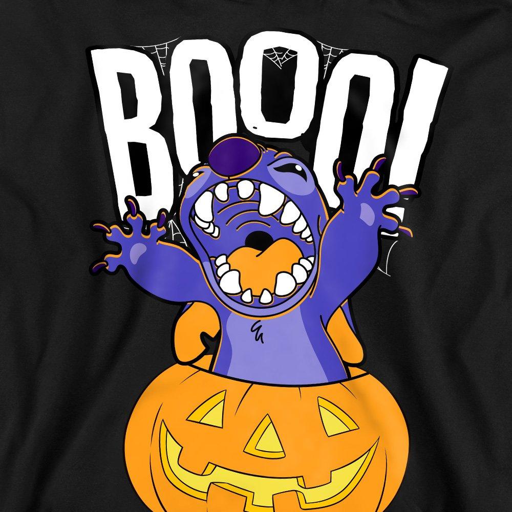 Black - Disney - Lilo & Stitch Laughing Pumpkin Sweatshirt Black - 2