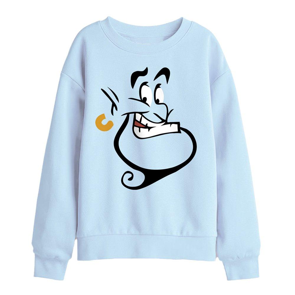 Light Blue - Disney - Aladdin Genie Face Kids Sweatshirt Light Blue - 1