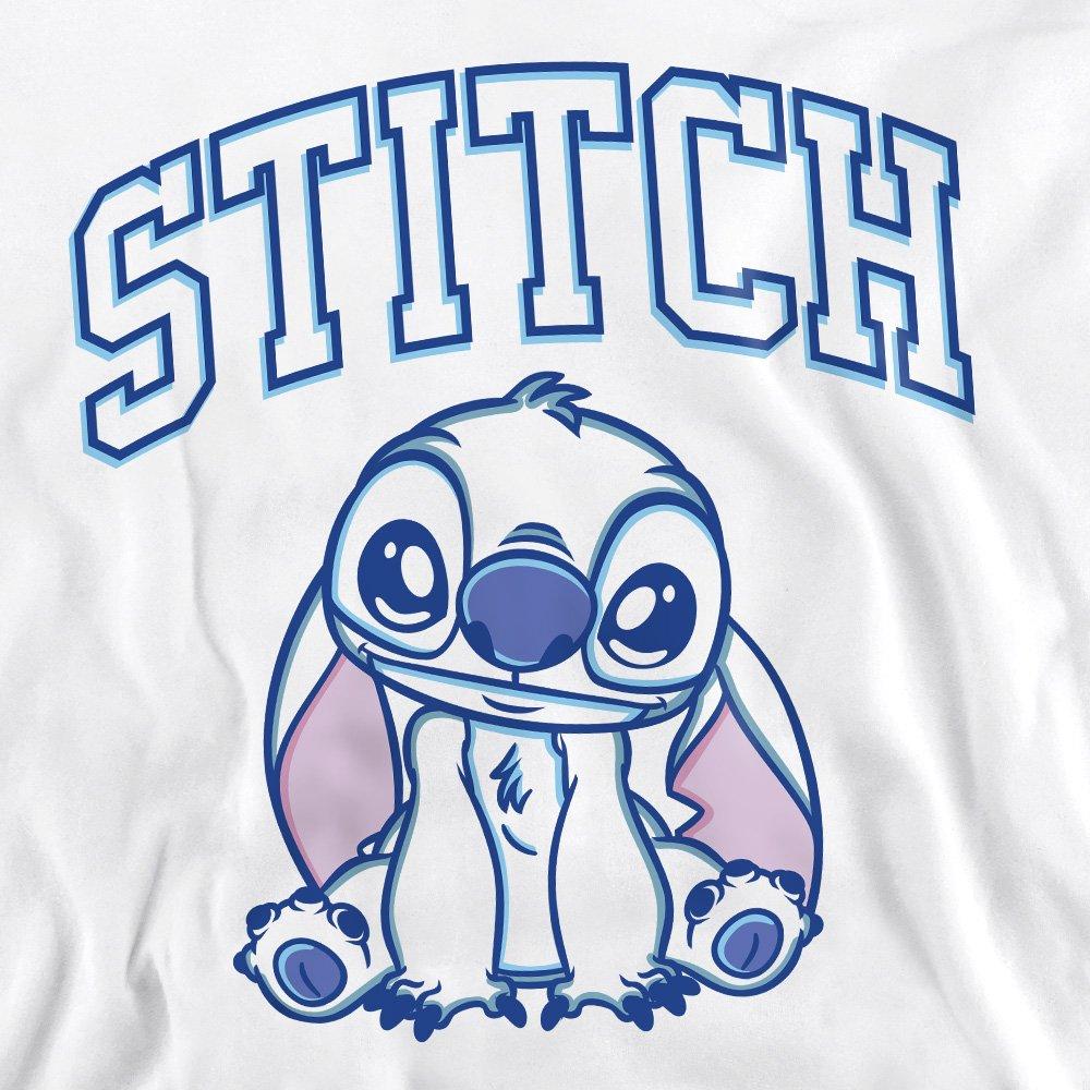 White - Disney - Lilo And Stitch Brush Stroke Collegiate Adults Cre - 2
