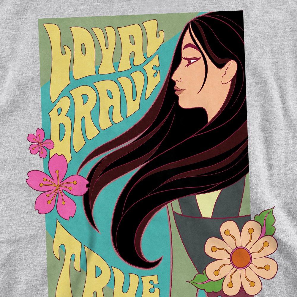Light Grey - Disney - Mulan Loyal Brave True Profile Sweatshirt Light Gr - 2