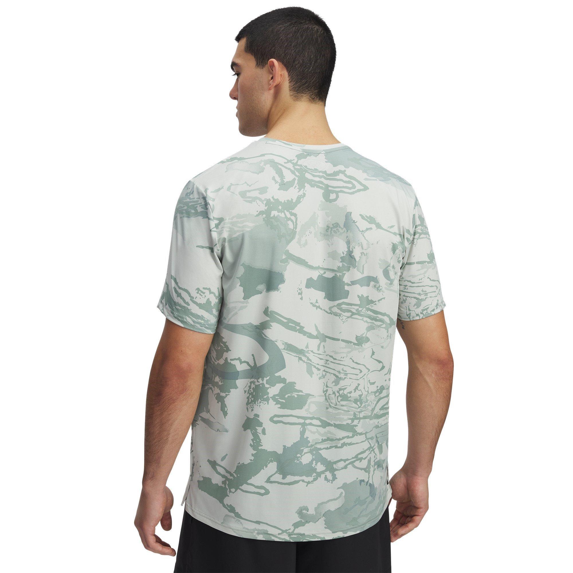 Green/Black - Under Armour - Men's Energy Print Short-Sleeve Performance Gym Top - 2