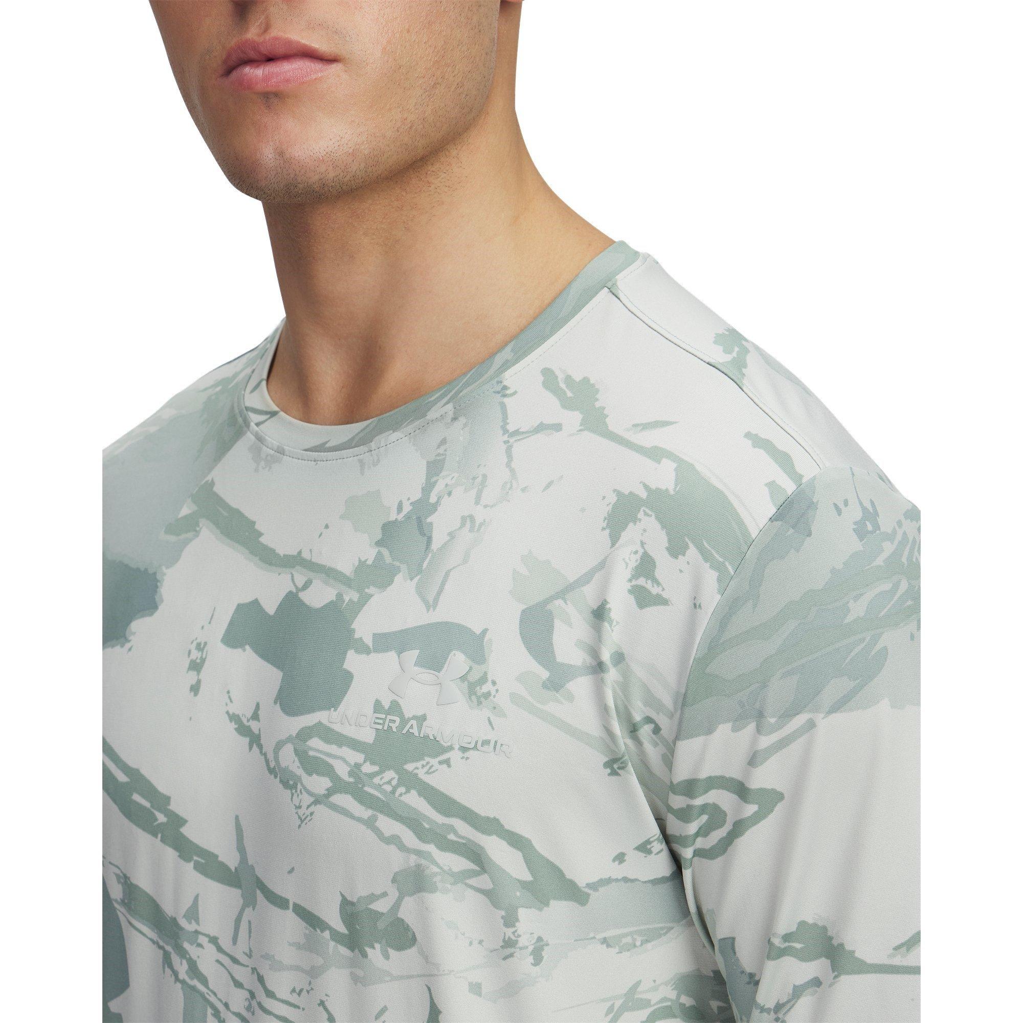 Green/Black - Under Armour - Men's Energy Print Short-Sleeve Performance Gym Top - 4