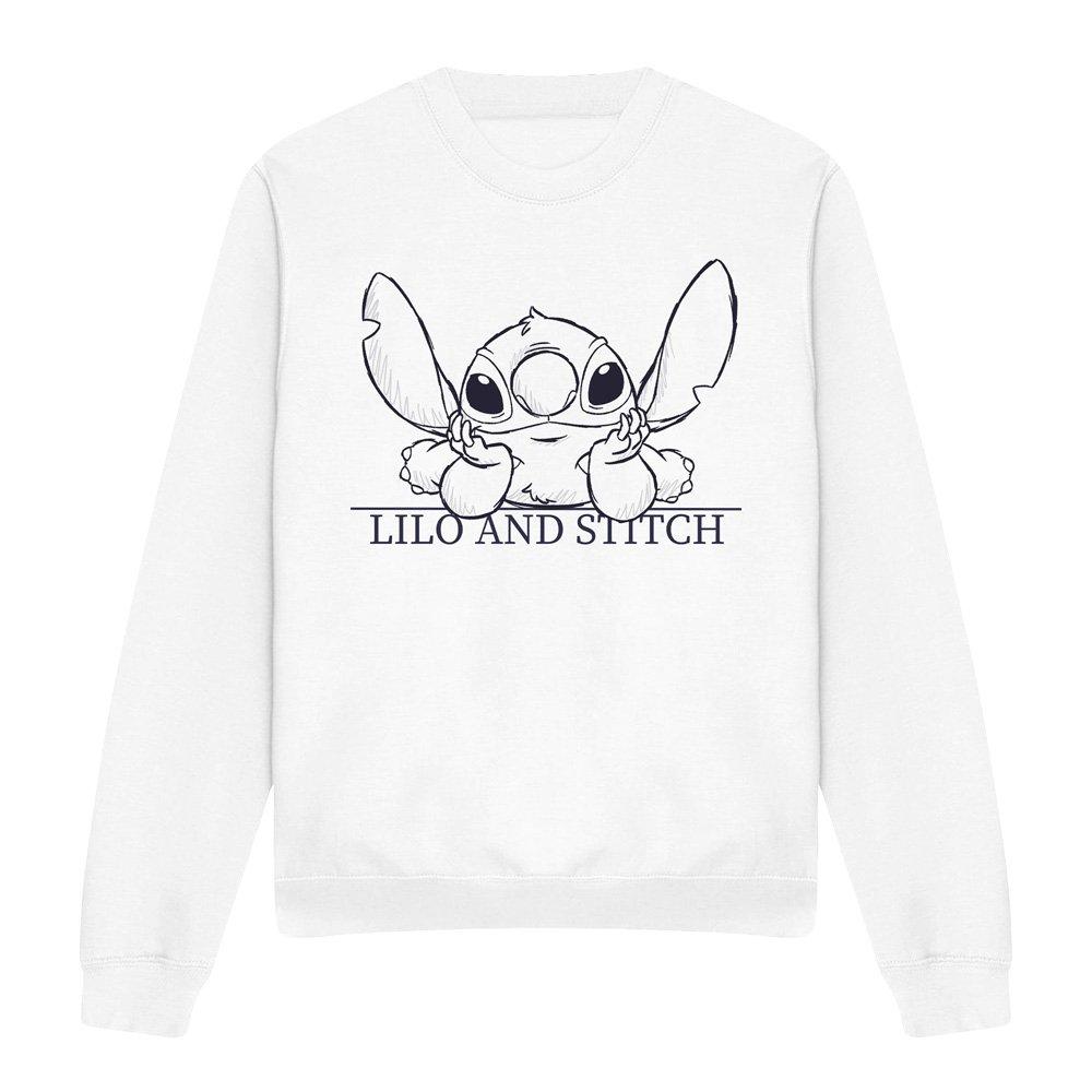 White - Disney - Lilo & Stitch Relax Sketch Sweatshirt White - 4