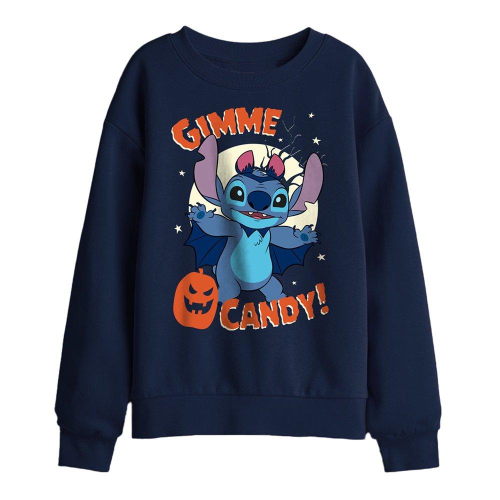 Navy - Disney - Lilo And Stitch Gimme Candy Kids Sweatshirt Navy - 1