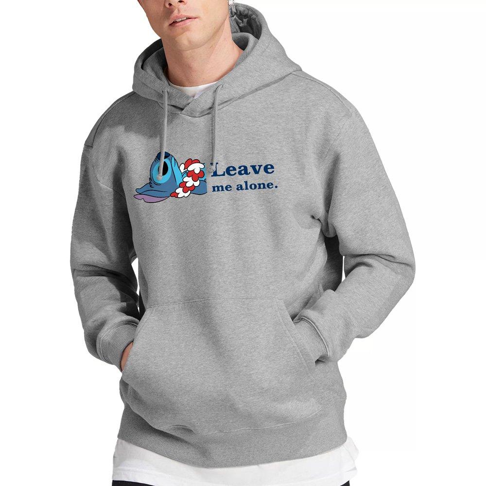 Light Grey - Disney - Lilo & Stitch Leave Me Alone Hoodie Light Grey - 1