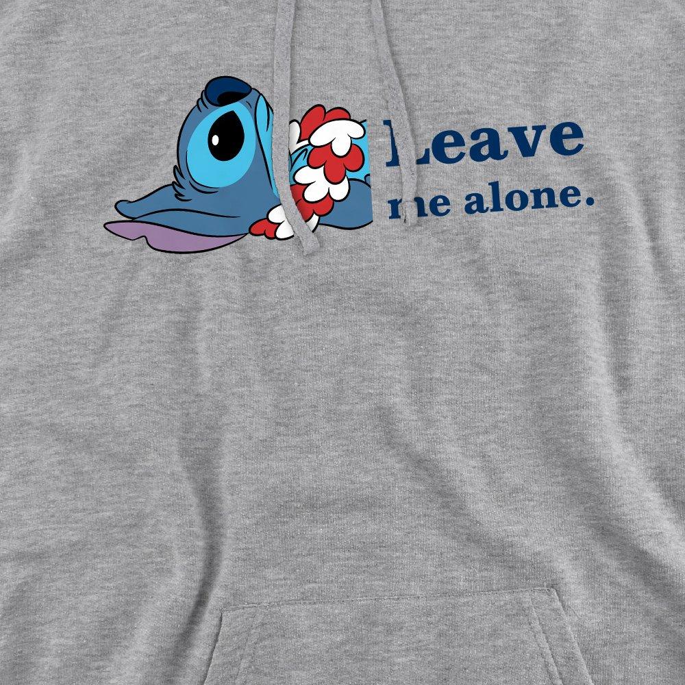 Light Grey - Disney - Lilo & Stitch Leave Me Alone Hoodie Light Grey - 2