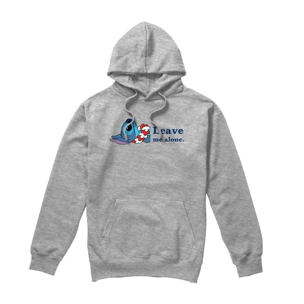 Light Grey - Disney - Lilo & Stitch Leave Me Alone Hoodie Light Grey - 4