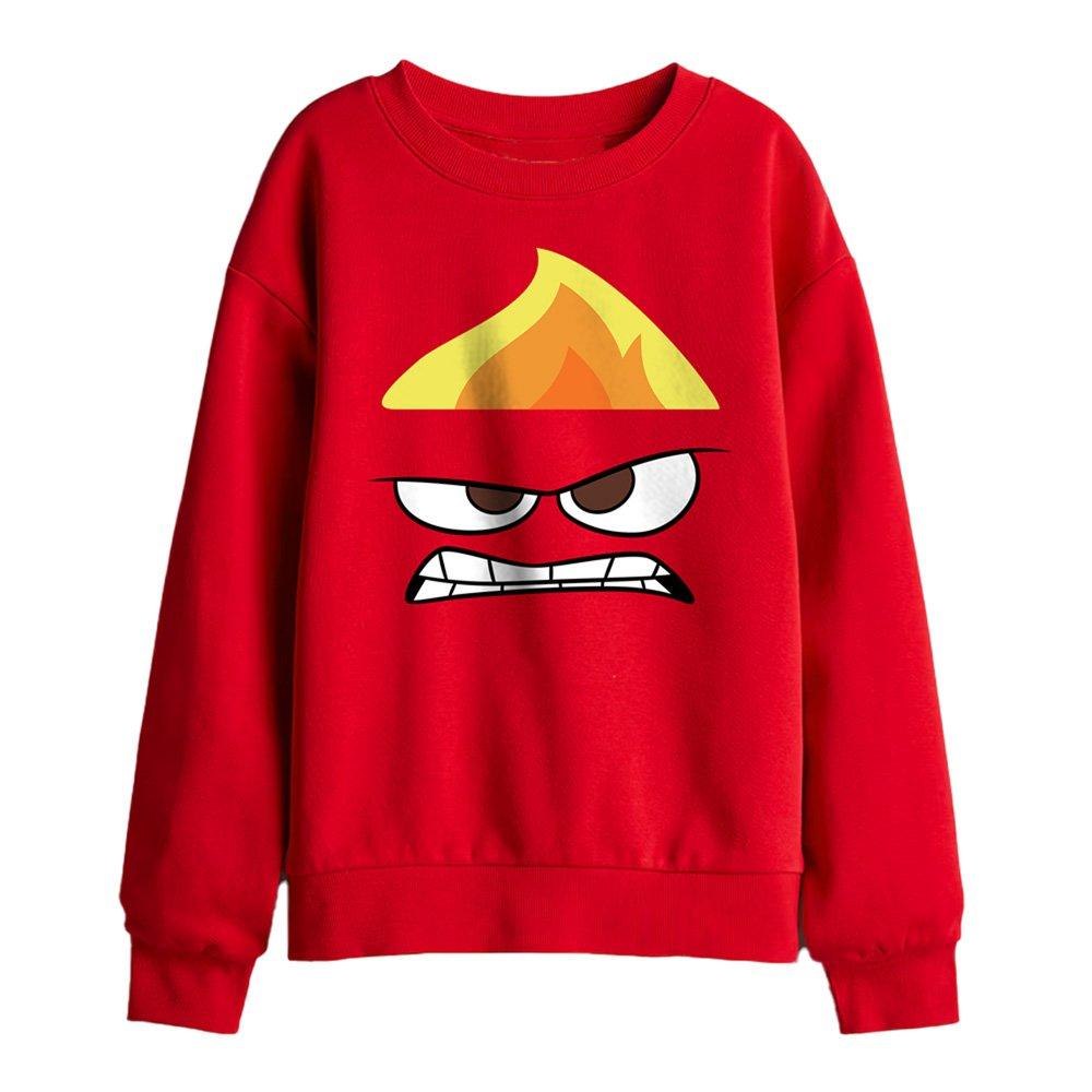 Red - Disney - Inside Out Anger Face Kids Sweatshirt Red - 1