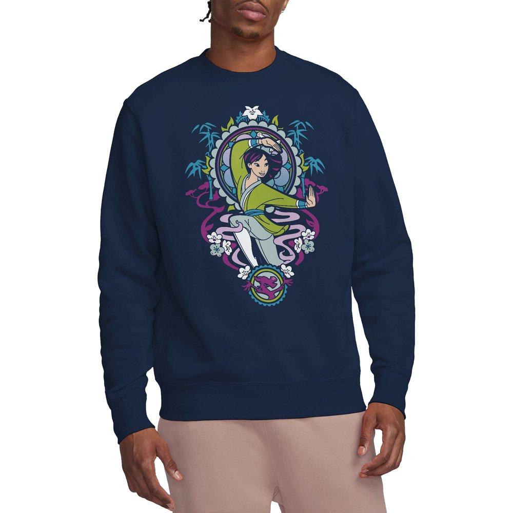Navy - Disney - Mulan Stained Glass Sweatshirt Navy - 1