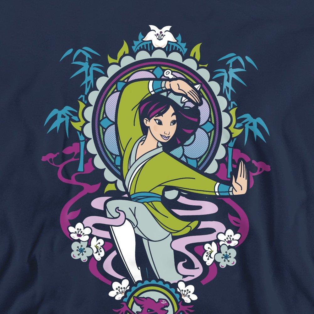Navy - Disney - Mulan Stained Glass Sweatshirt Navy - 2