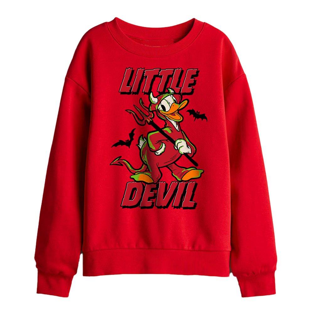 Red - Disney - Donald Duck Little Devil Kids Sweatshirt Red - 1