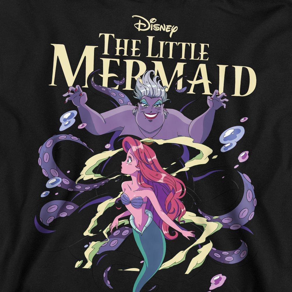 Black - Disney - Little Mermaid Ariel And Ursula Anime Sweatshirt - 2