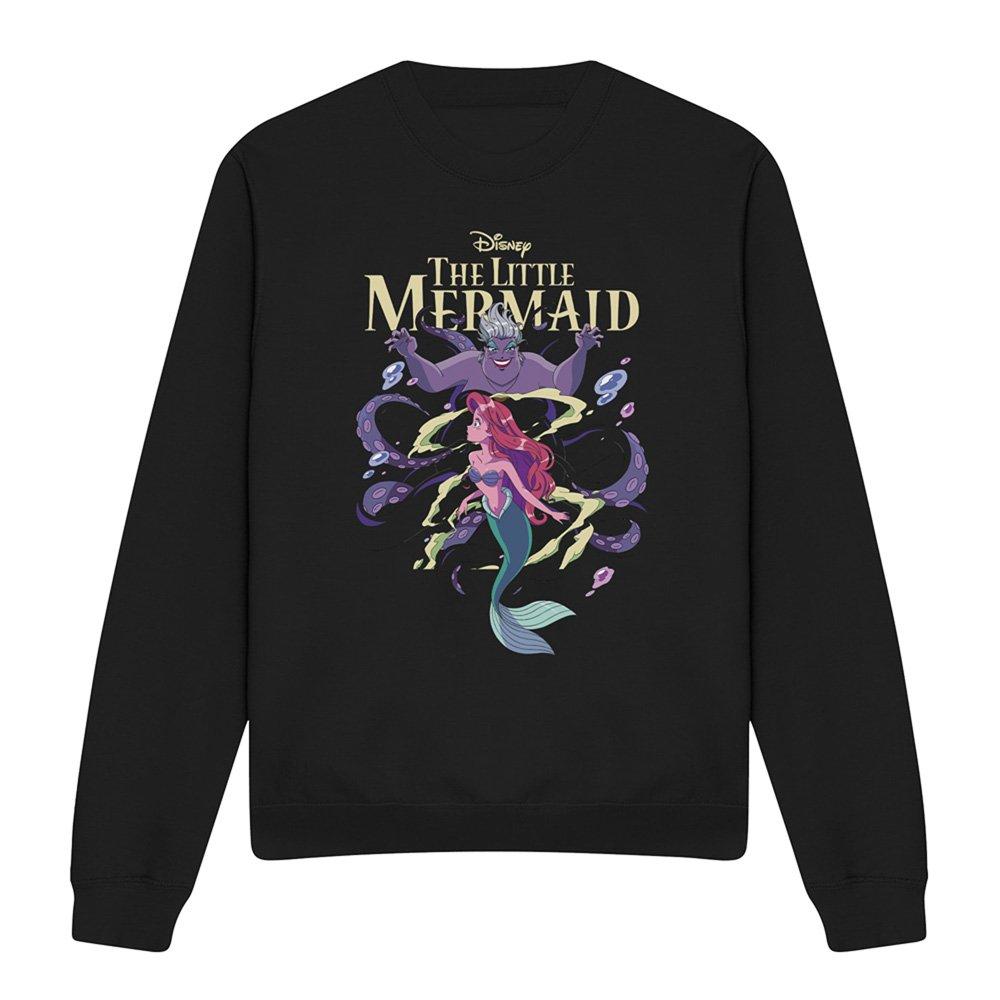 Black - Disney - Little Mermaid Ariel And Ursula Anime Sweatshirt - 4