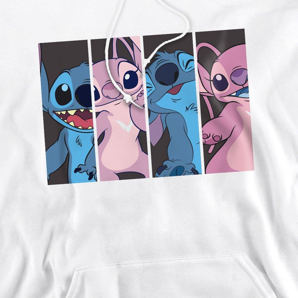 White - Disney - Lilo & Stitch Angel Stitch Boxes Hoodie White - 2