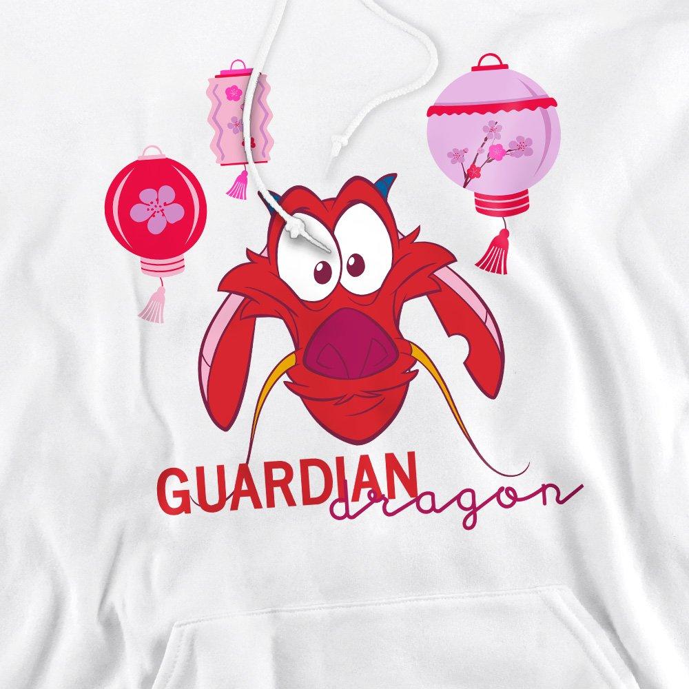 White - Disney - Mulan Mushu Guardian Dragon Mens Hoodie White - 2