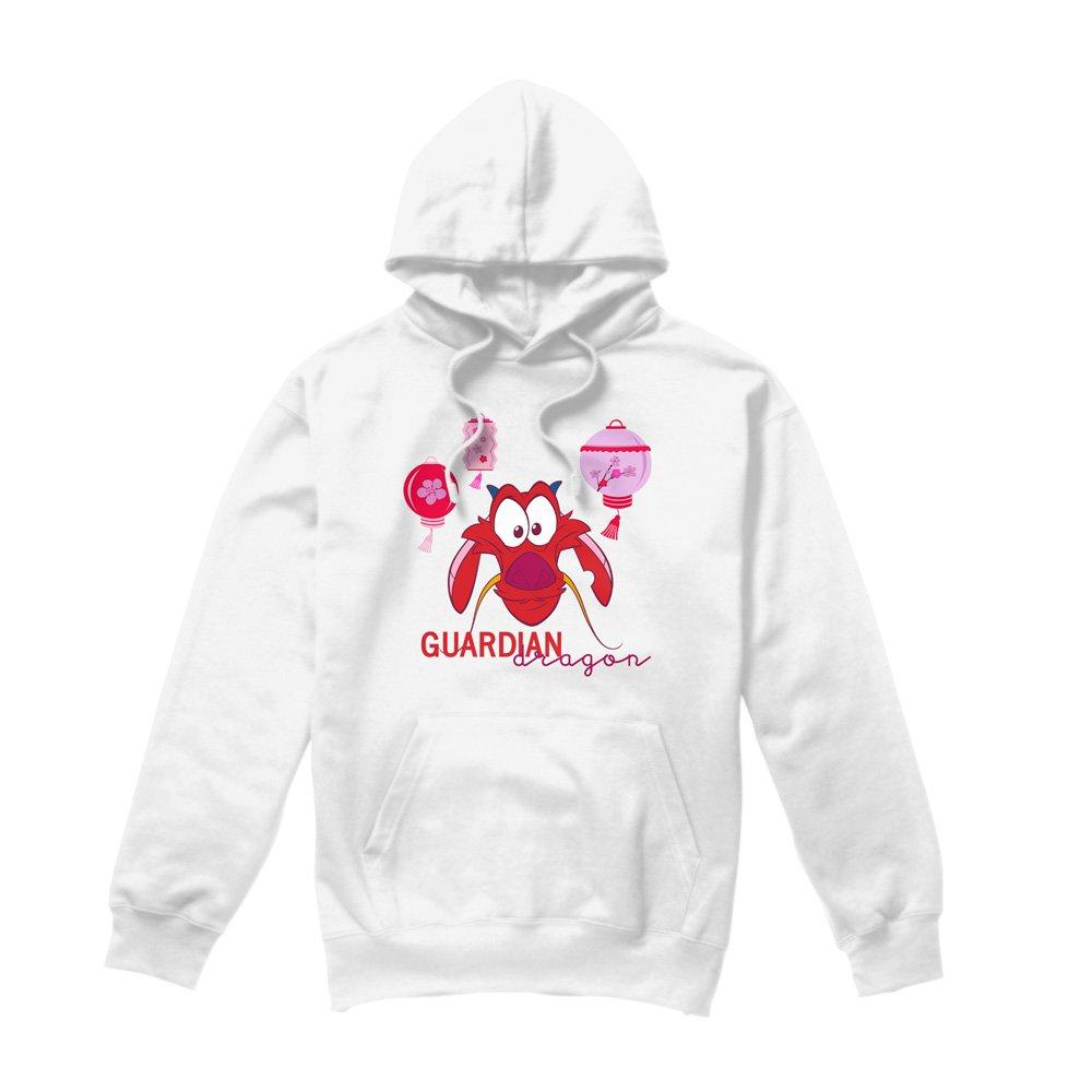 White - Disney - Mulan Mushu Guardian Dragon Mens Hoodie White - 4
