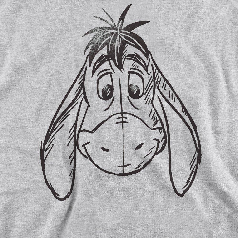 Light Grey - Disney - Winnie The Pooh Eeyore Sketchy Face Sweatshirt At - 2