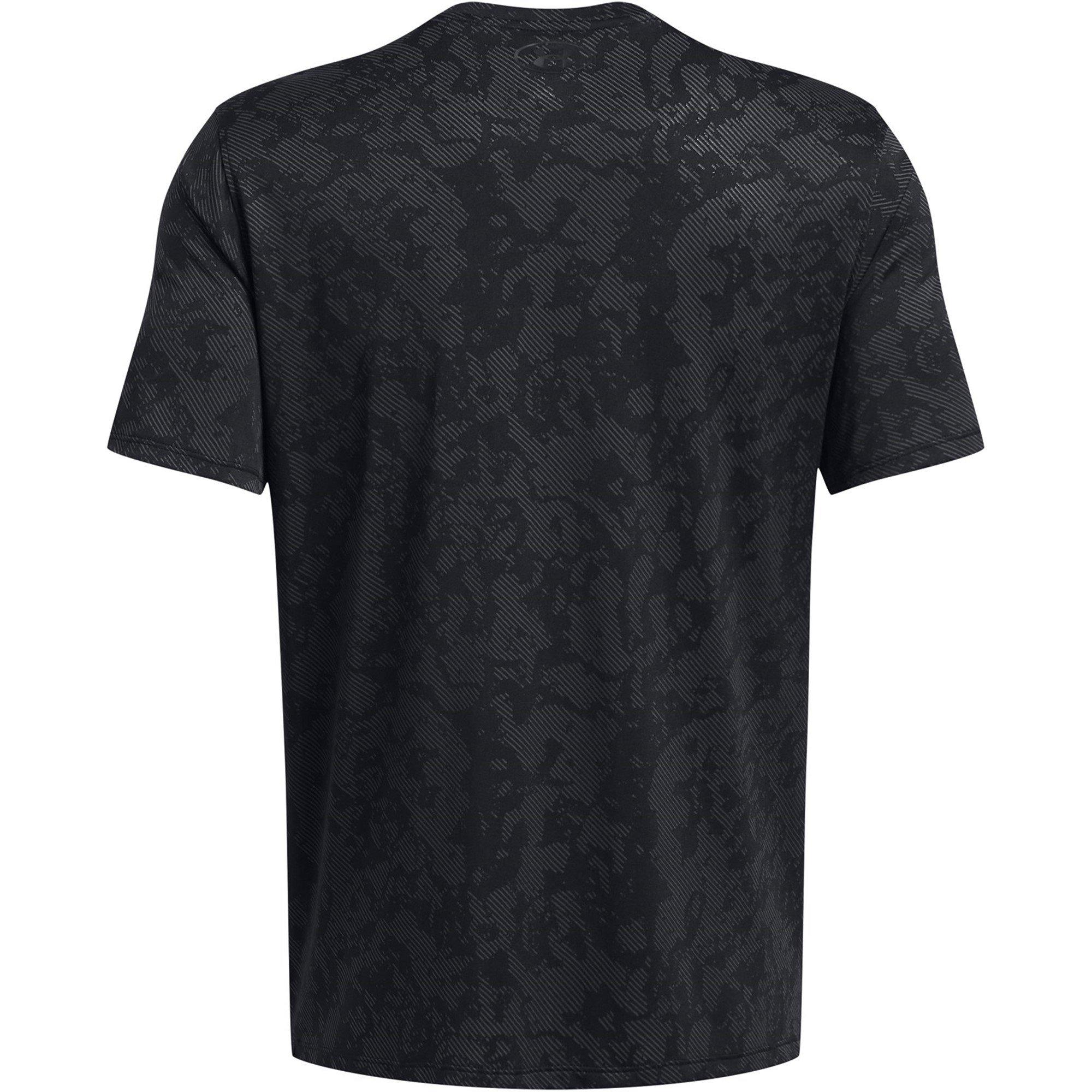 Black/Black - Under Armour - Tech Vent Geode Short-Sleeve Performance Gym Top - 5