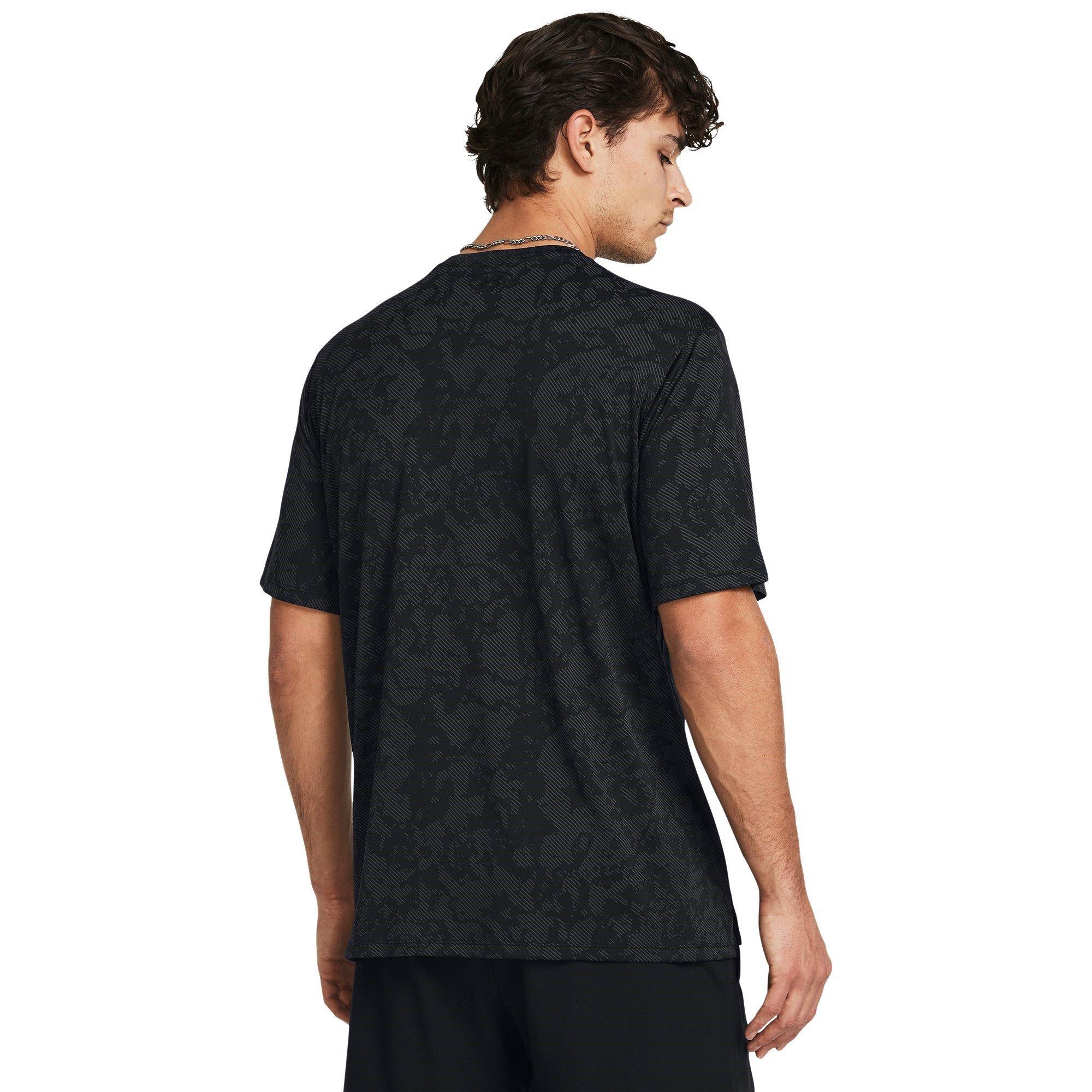 Black/Black - Under Armour - Tech Vent Geode Short-Sleeve Performance Gym Top - 3