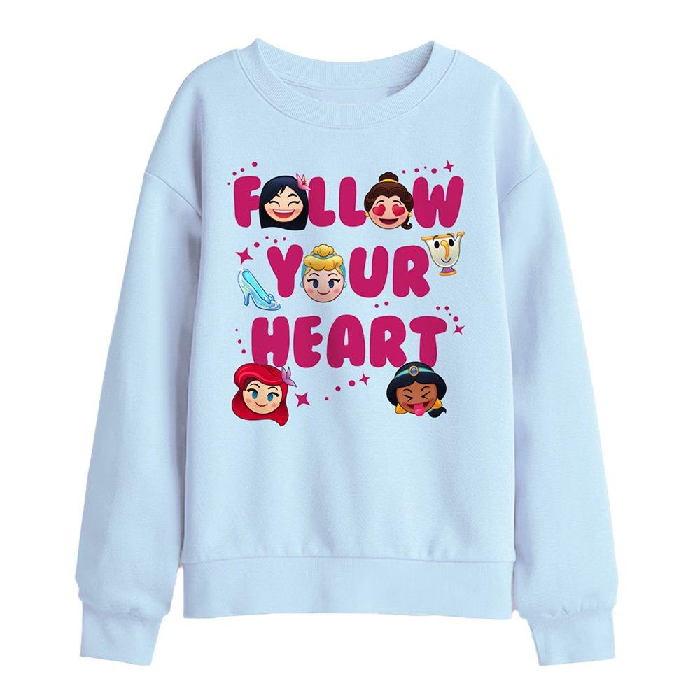 Light Blue - Disney - Follow Your Heart Kids Sweatshirt Light Blue - 1