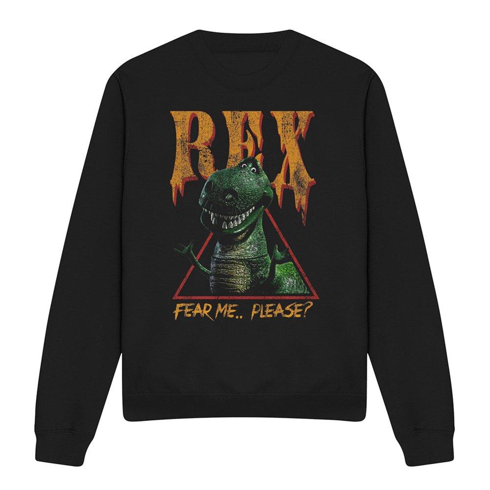 Black - Disney - Toy Story Rex Fear Me Sweatshirt Black - 4