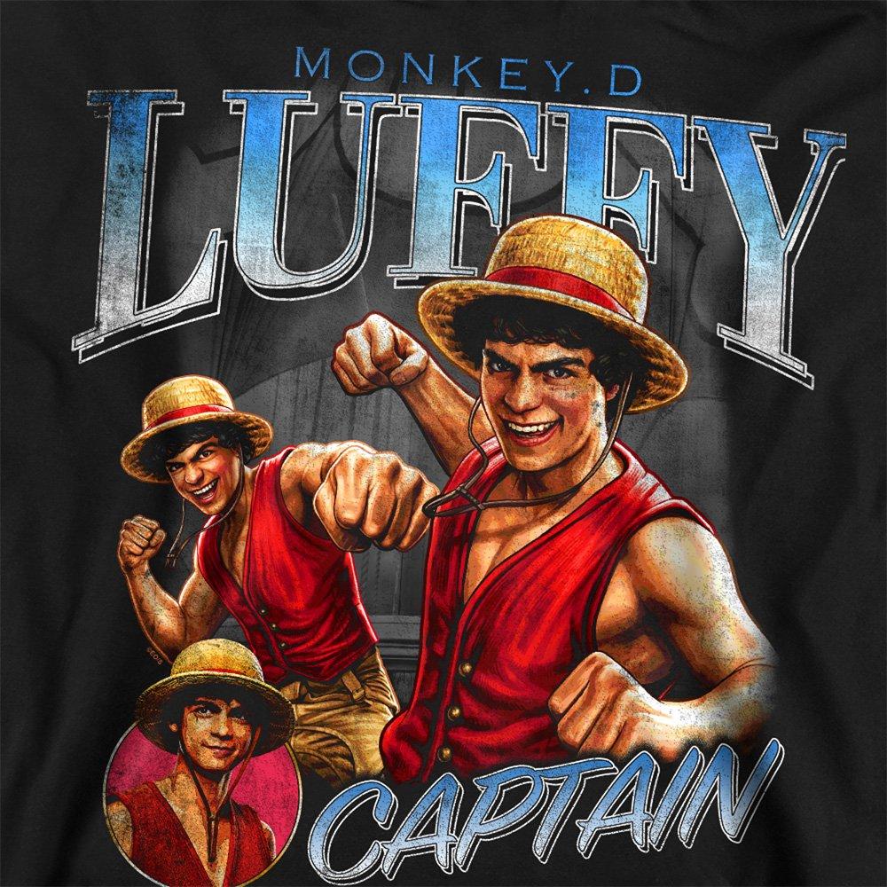 Black - One Piece - One Piece Luffy Homage Sweatshirt Black - 2
