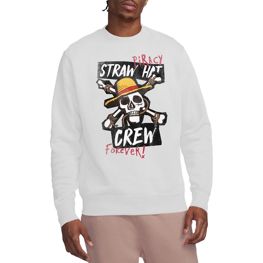 White - One Piece - One Piece Straw Hat Crew Sweatshirt White - 1