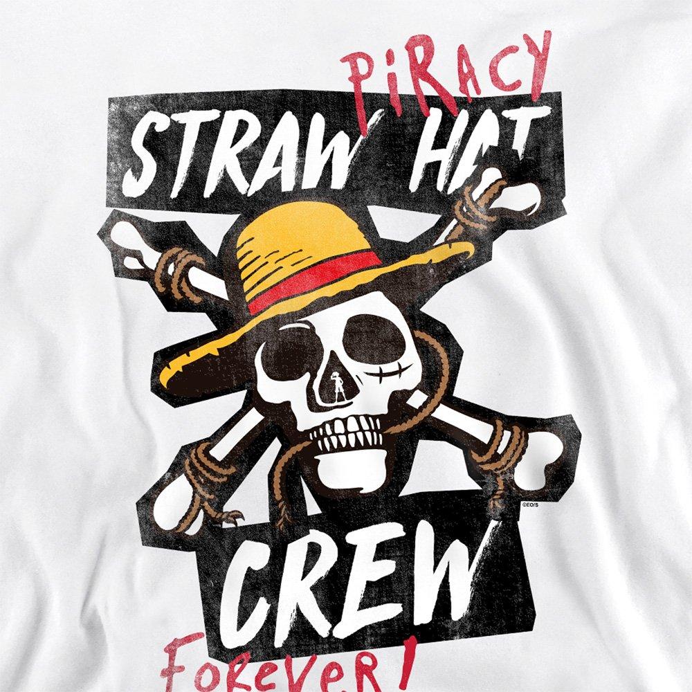 White - One Piece - One Piece Straw Hat Crew Sweatshirt White - 2