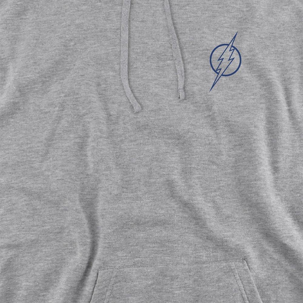 Grey - Flash - Flash Outline Logo Cotton Hoodie Grey - 2