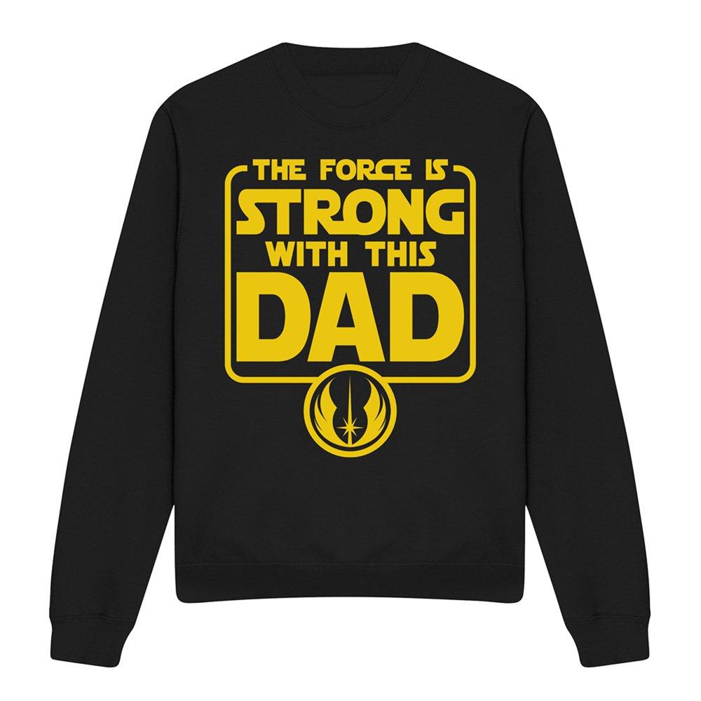 Black - Star Wars - Star Wars Fathers Day Force is Strong Dad Sweatsh - 4