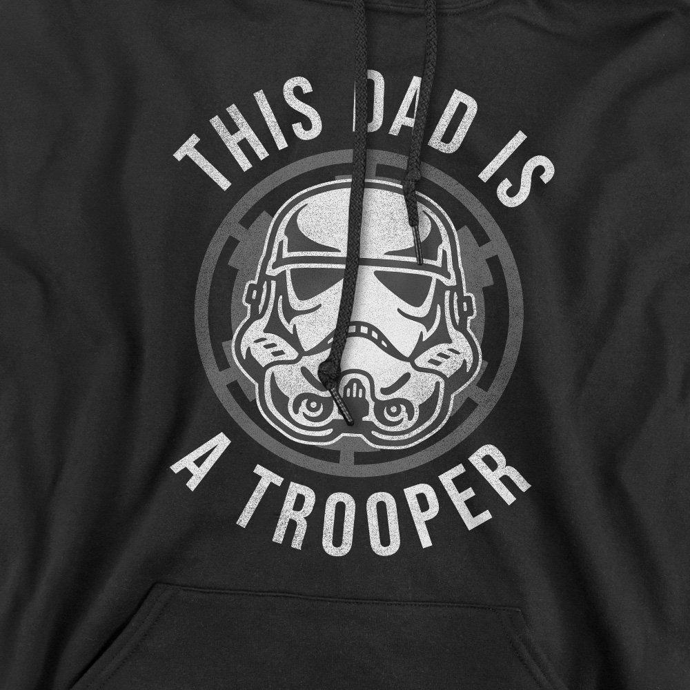 Black - Star Wars - Star Wars Fathers Day Dad is a Trooper Hoodie - 2
