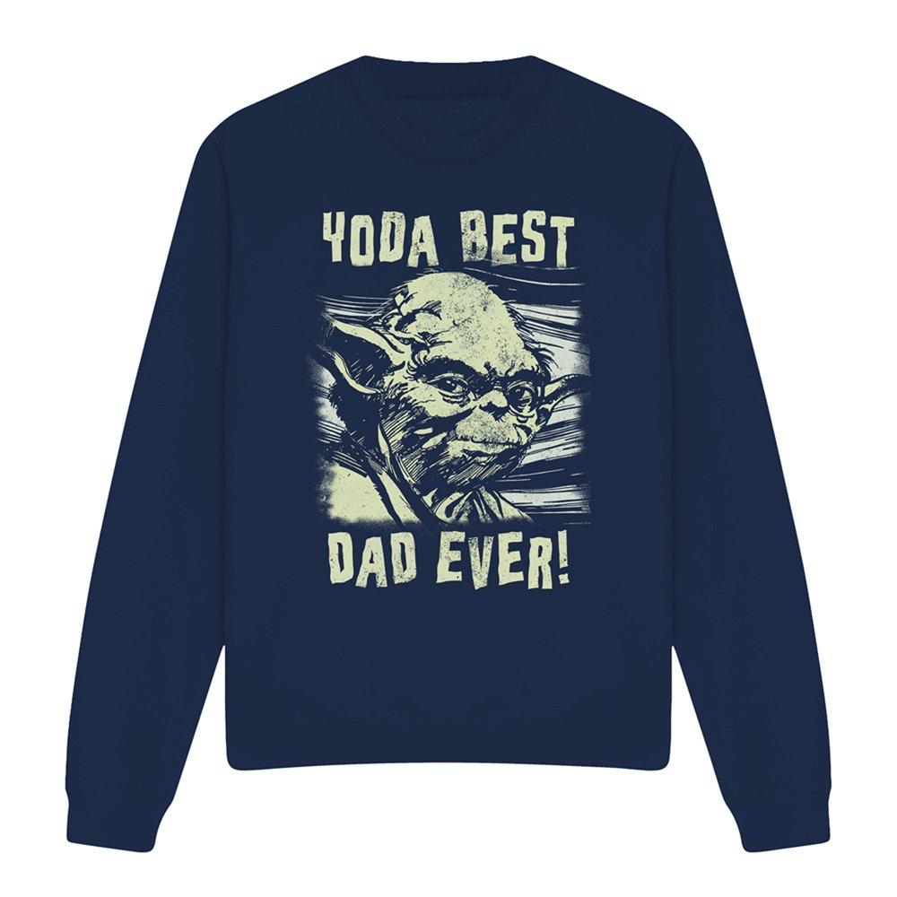 Navy - Star Wars - Star Wars Yoda Best Dad Comic Sweatshirt Navy - 4
