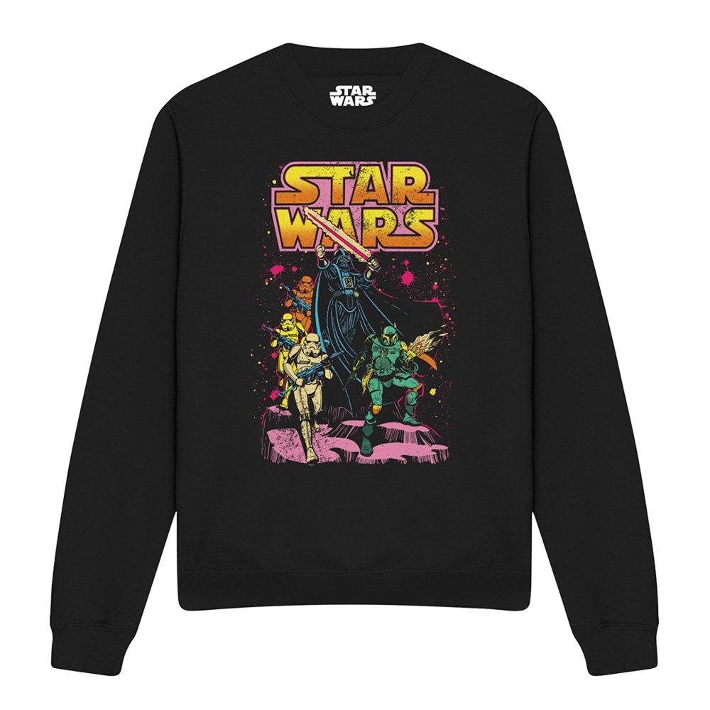 Black - Star Wars - Star Wars Flea Market Retro Villains Sweatshirt B - 4