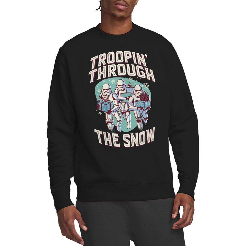 Black - Star Wars - Star Wars Retro Troopin Through The Snow Sweatshi - 1