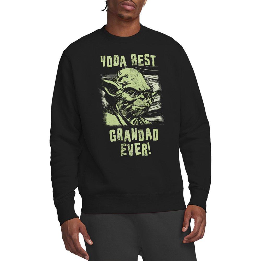 Black - Star Wars - Star Wars Yoda Best Grandad Comic Sweatshirt Black - 1