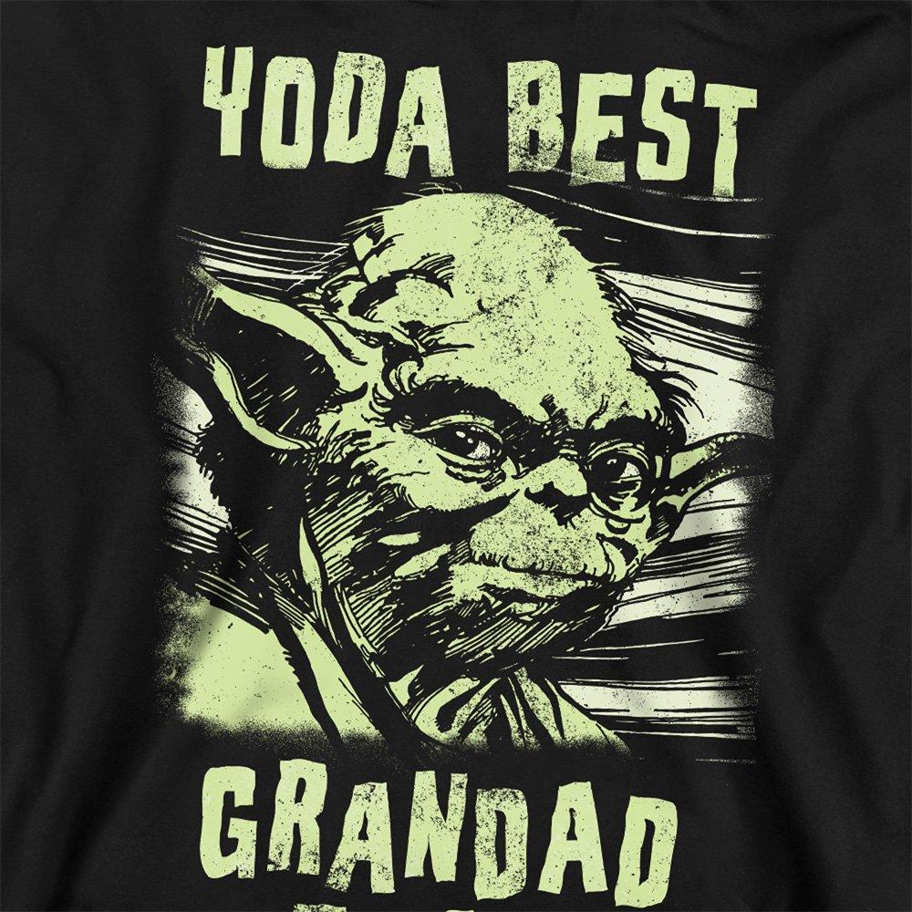 Black - Star Wars - Star Wars Yoda Best Grandad Comic Sweatshirt Black - 2