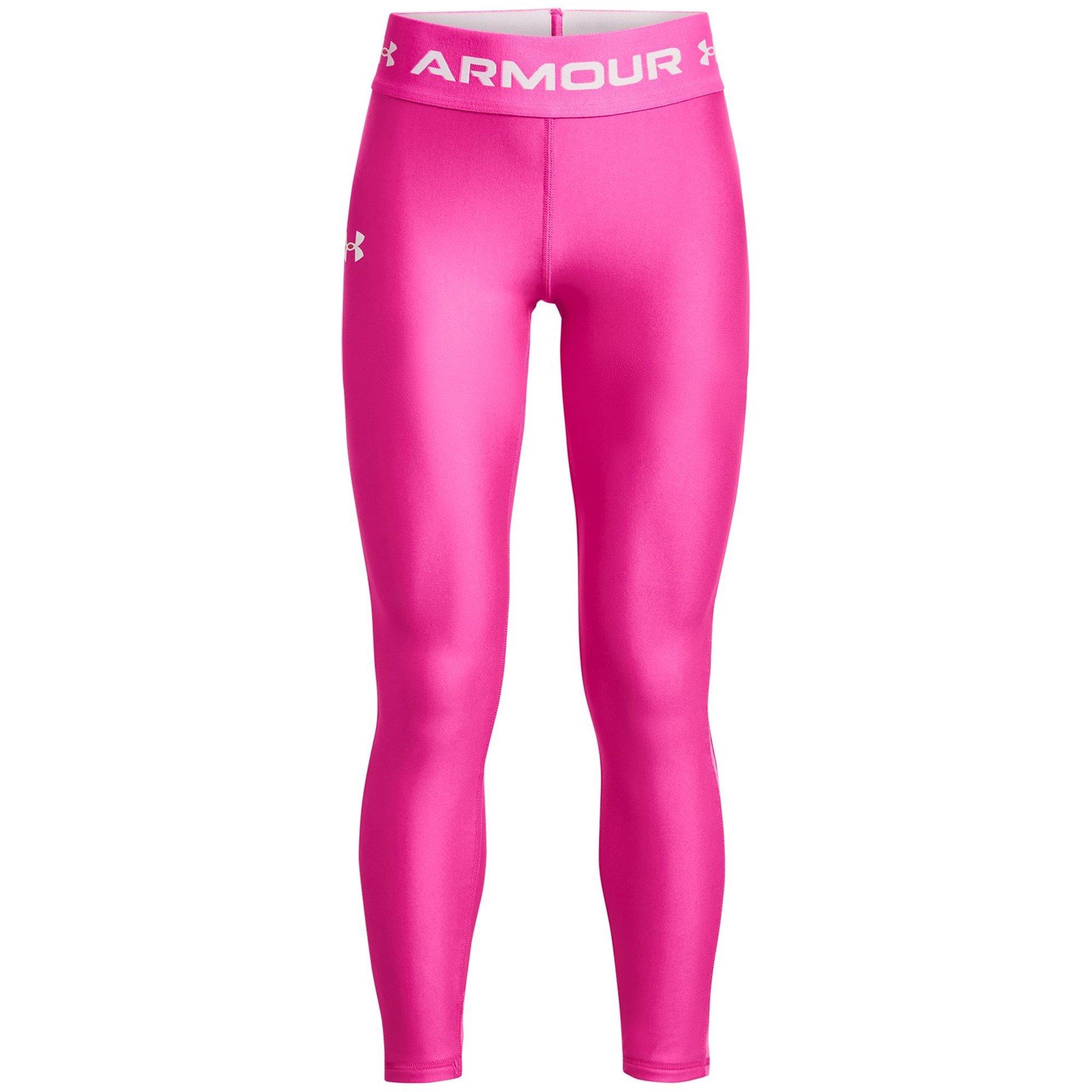 RebelPink/Hvid - Under Armour - Kids' Performance Gym Legging - 1