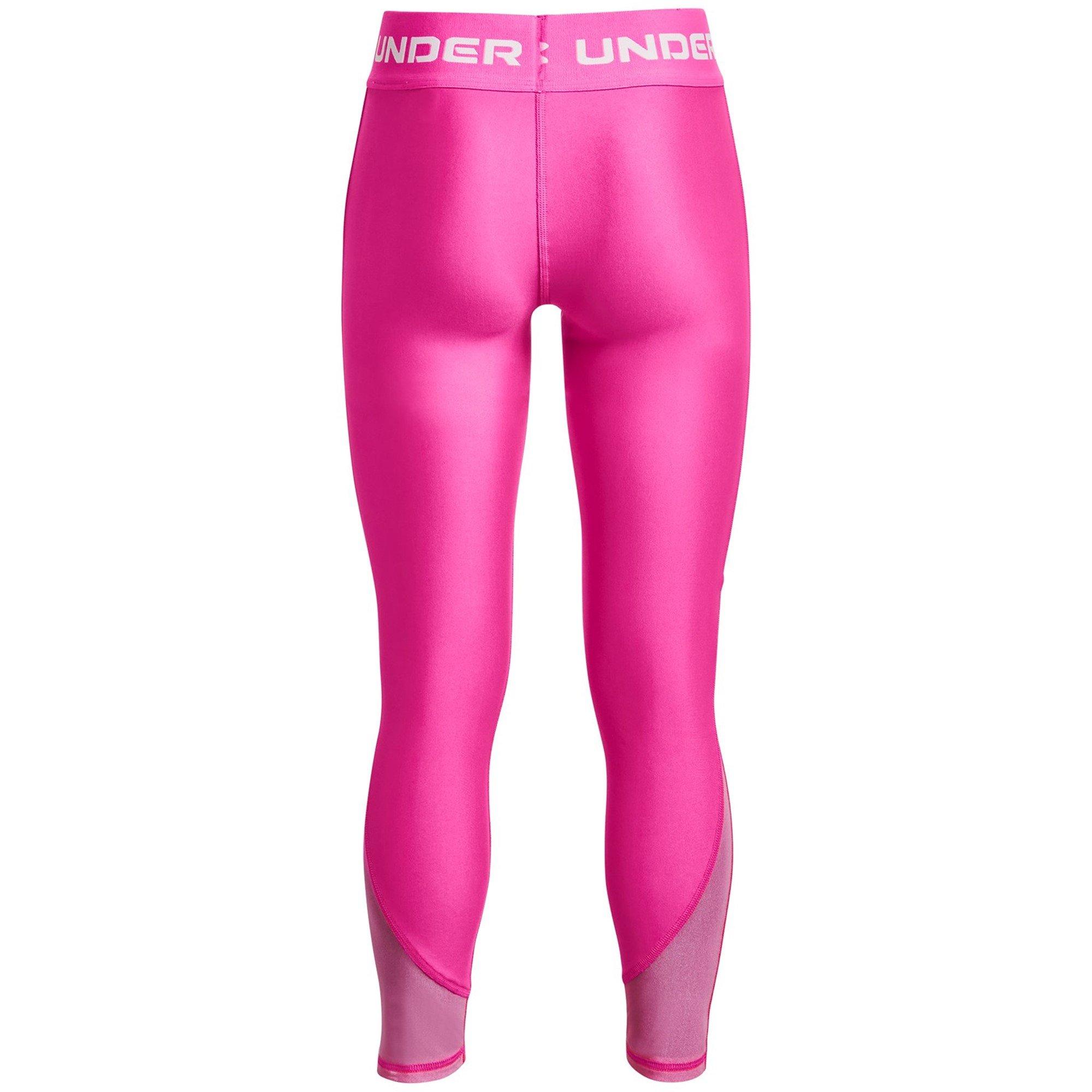 RebelPink/Hvid - Under Armour - Performance Gym Legging - 2