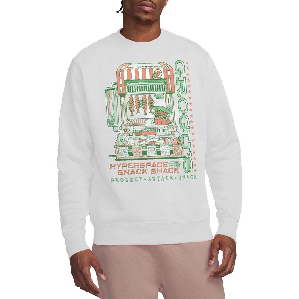 White - Star Wars - The Mandalorian Grogu Snack Shack Market Sweatshir - 1
